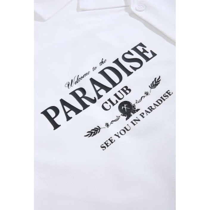 See You In Paradise Club Shirt and Short Set (White) - Image 7