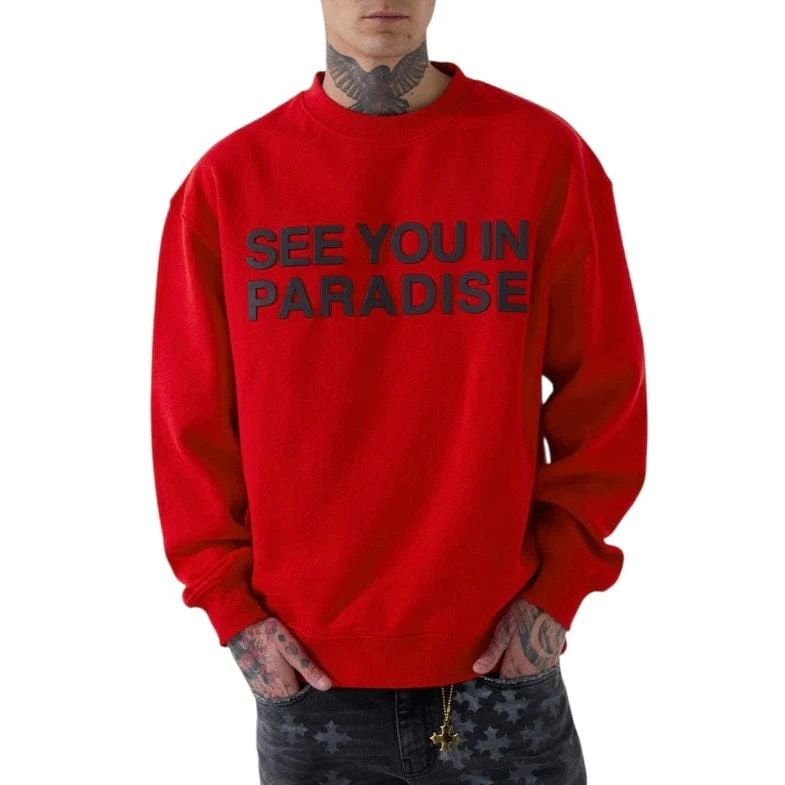 See You In Paradise Crewneck Sweatshirt (Red)