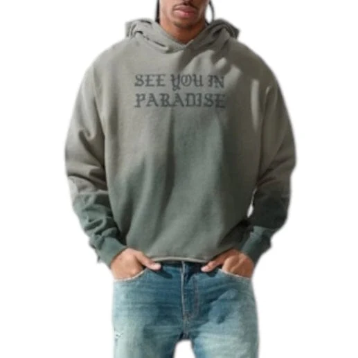 See You In Paradise Cropped Pullover Hoodie (Desert Storm) 9120H - Image 3