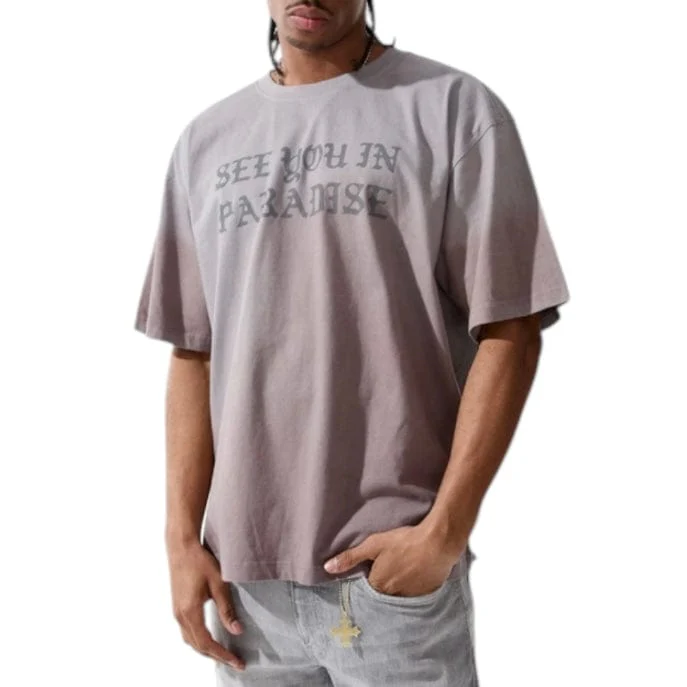 See You In Paradise Cropped T Shirt (Cement Wash) 9120A - Image 3