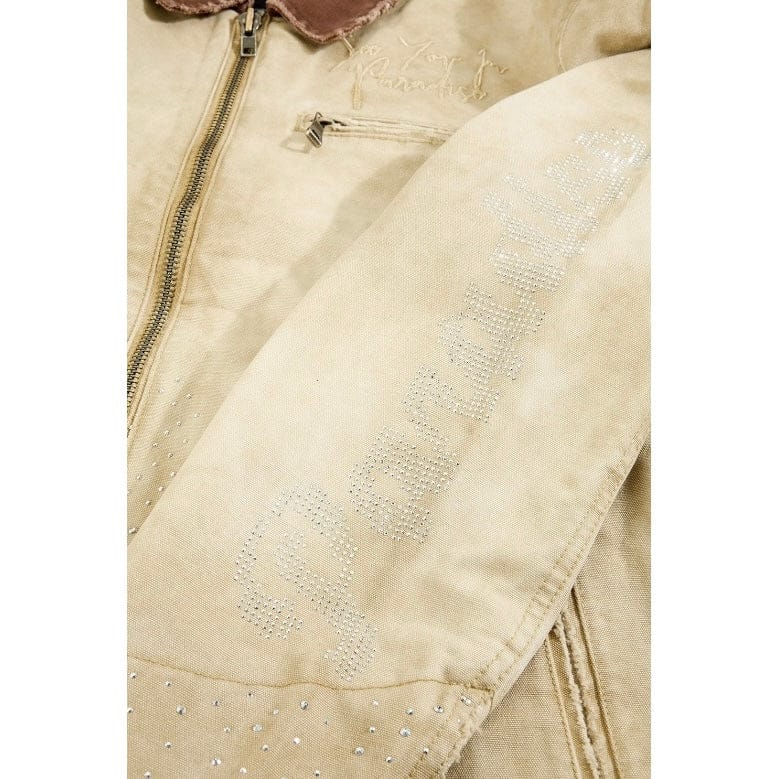 See You In Paradise Lucid Dreams Work Jacket (Washed Tan) 91671 - Image 7