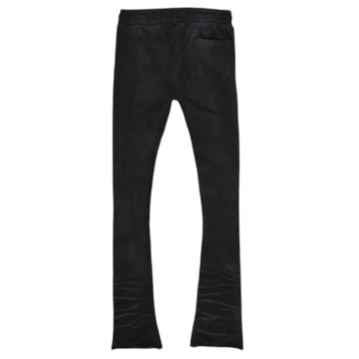 See You In Paradise Stacked Sweatpants (Vintage Black) 8639L - Image 2