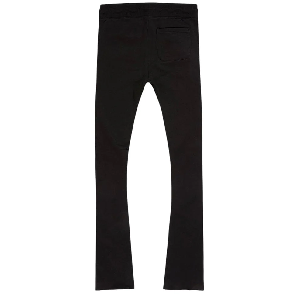 See You In Paradise Tonal Stacked Sweatpants (Black) - Image 3