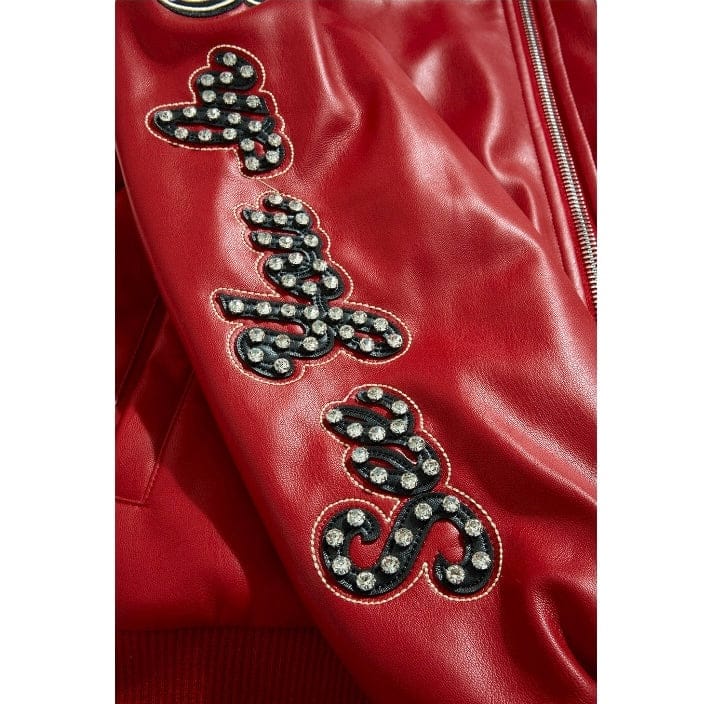 See You In Paradise Windy City Varsity Jacket (Red) 91747 - Image 12