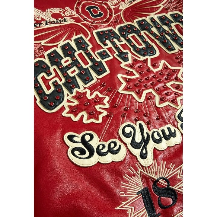 See You In Paradise Windy City Varsity Jacket (Red) 91747 - Image 13