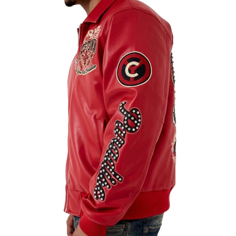 See You In Paradise Windy City Varsity Jacket (Red) 91747 - Image 4