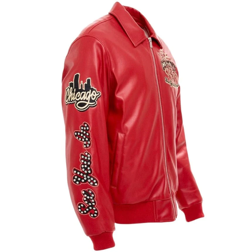 See You In Paradise Windy City Varsity Jacket (Red) 91747 - Image 7