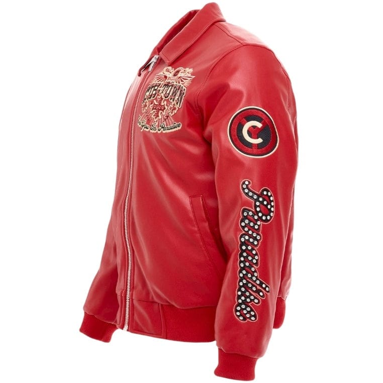 See You In Paradise Windy City Varsity Jacket (Red) 91747 - Image 8