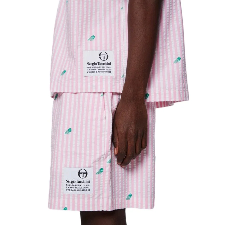 Sergio Tacchini Granda Camp Shirt (Begonia Pink) - Image 2