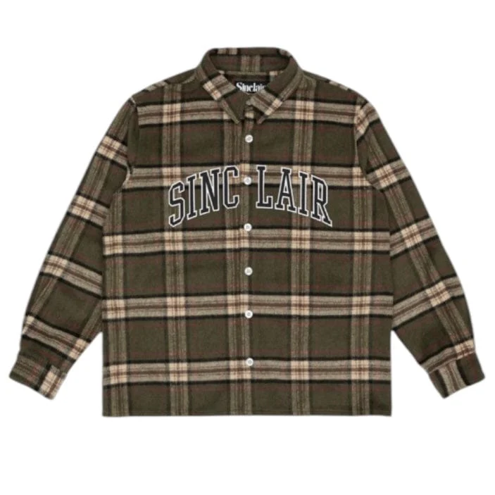 Sinclair Global Tackle Twill Flannel Shirt (Olive) SMT245