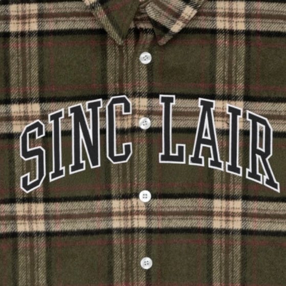 Sinclair Global Tackle Twill Flannel Shirt (Olive) SMT245 - Image 3