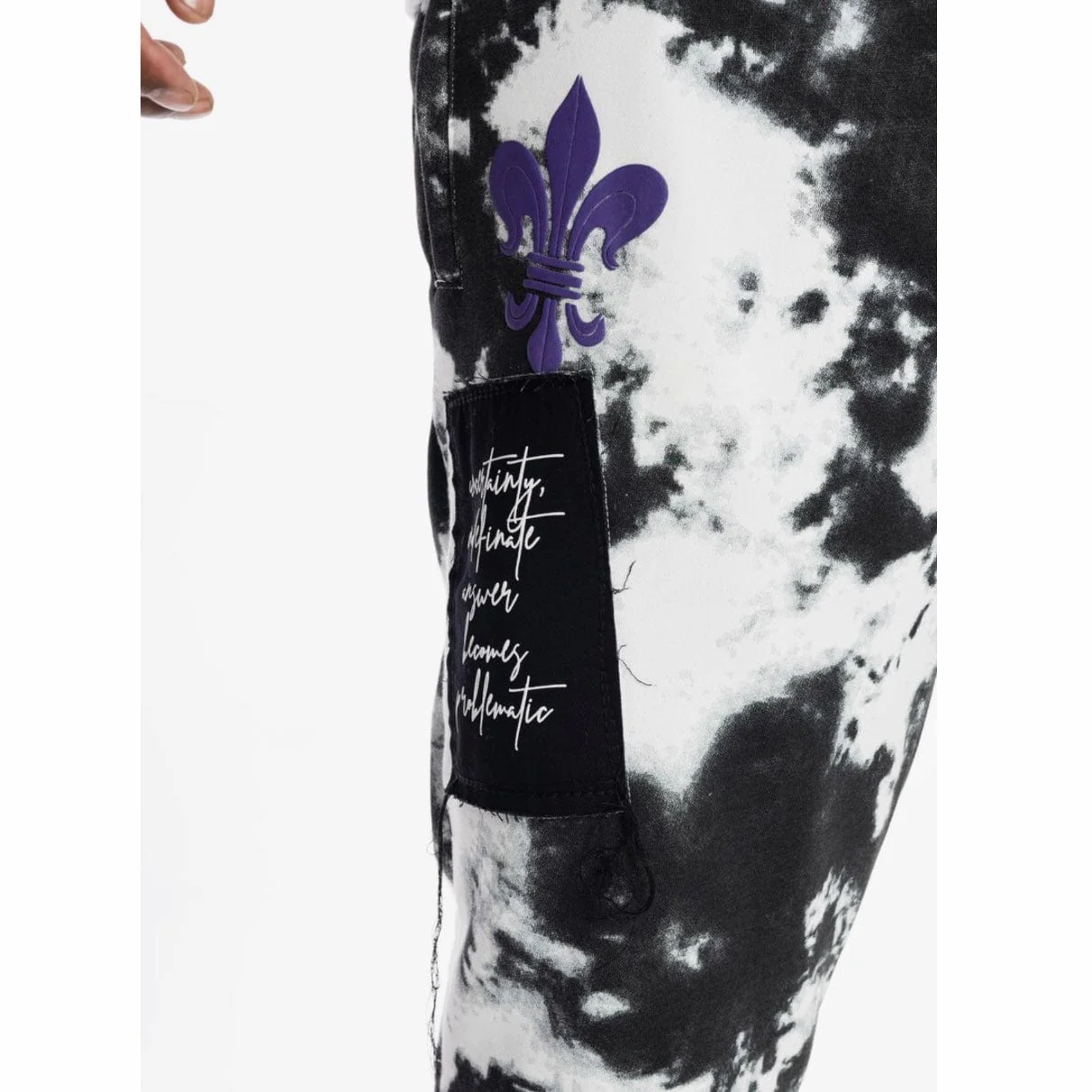Smoke Rise Gothic Fashion Fleece Joggers (Cloud Black) FP21658-MP - Image 3