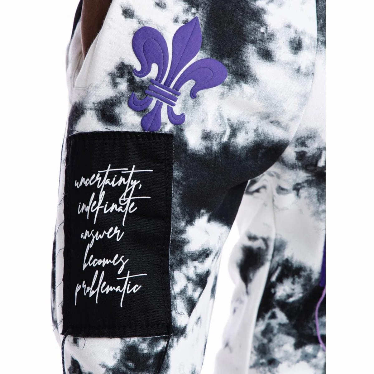 Smoke Rise Gothic Fashion Fleece Joggers (Cloud Black) FP21658-MP - Image 4