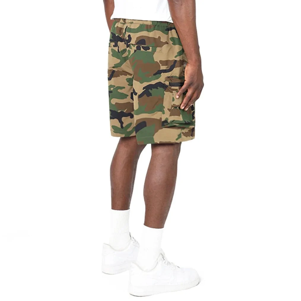 Smoke Rise Lounge Utility Cargo Shorts (Wood Camo) WS25283 - Image 3