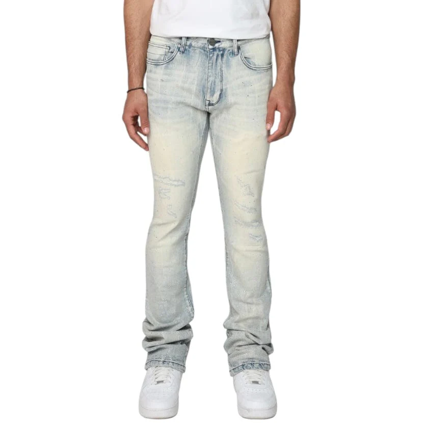 Smoke Rise Stacked All Rhinestone Jean (Anges Blue) JP25536