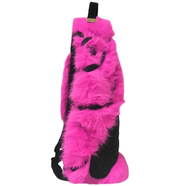 Sprayground A.I. Pink Fur Backpack - Image 3