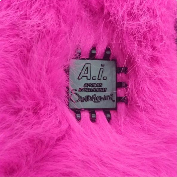 Sprayground A.I. Pink Fur Backpack - Image 4
