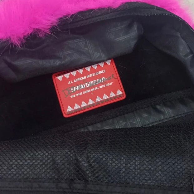 Sprayground A.I. Pink Fur Backpack - Image 6