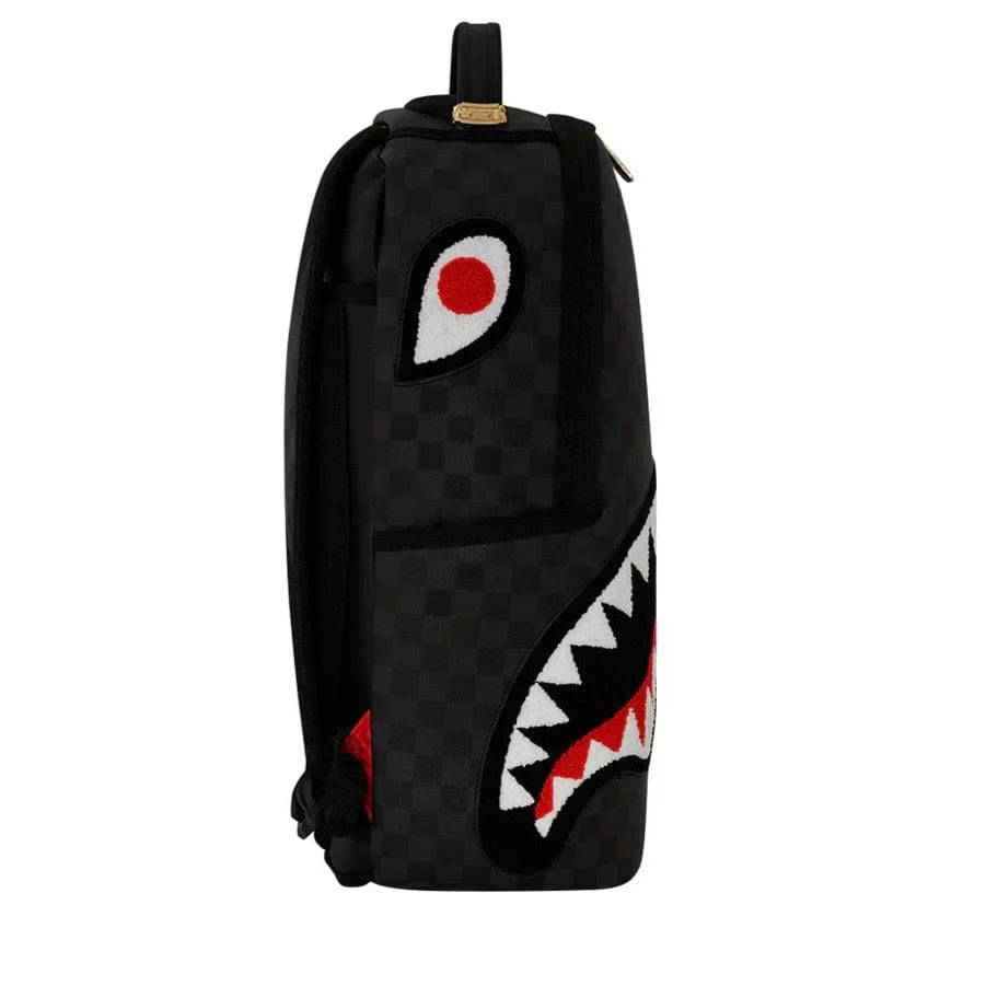 Sprayground Black Chenille Sip DLXSV Backpack - Image 2