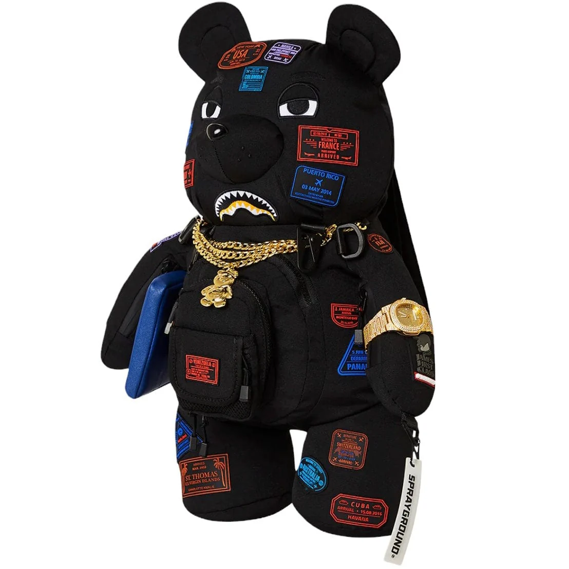 Sprayground James First Class I Got These Stamps Moneybear Backpack - Image 3