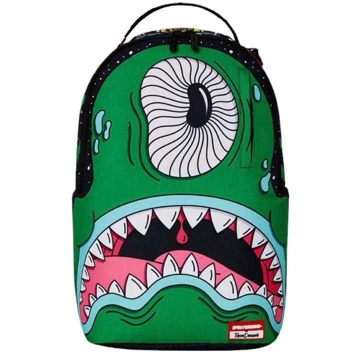 Sprayground Jorge Rodriguez Green Alien Backpack - Image 2