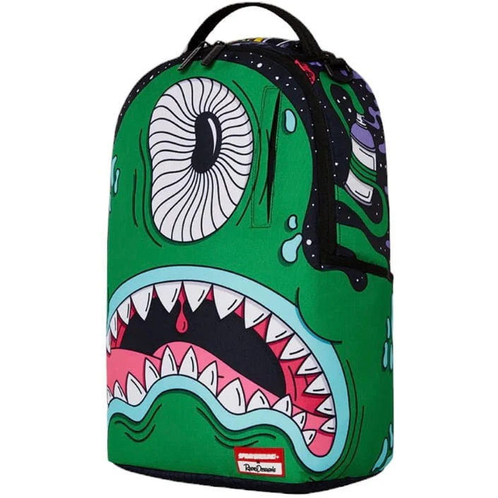 Sprayground Jorge Rodriguez Green Alien Backpack - Image 4