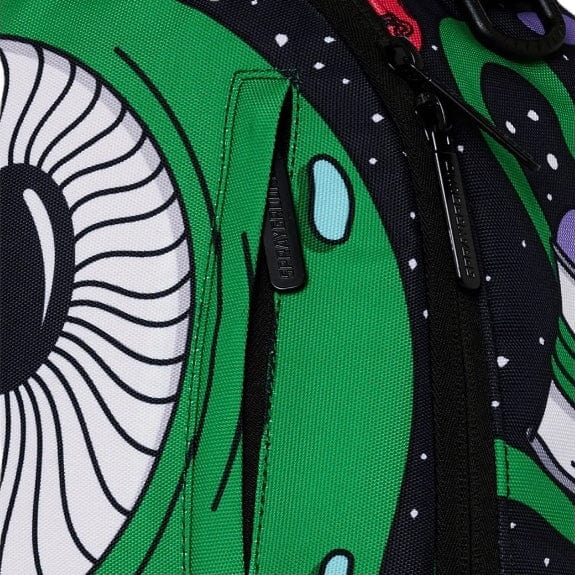 Sprayground Jorge Rodriguez Green Alien Backpack - Image 7