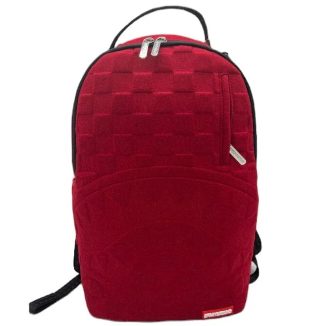 Sprayground Red Checkered Flock Backpack - Image 2