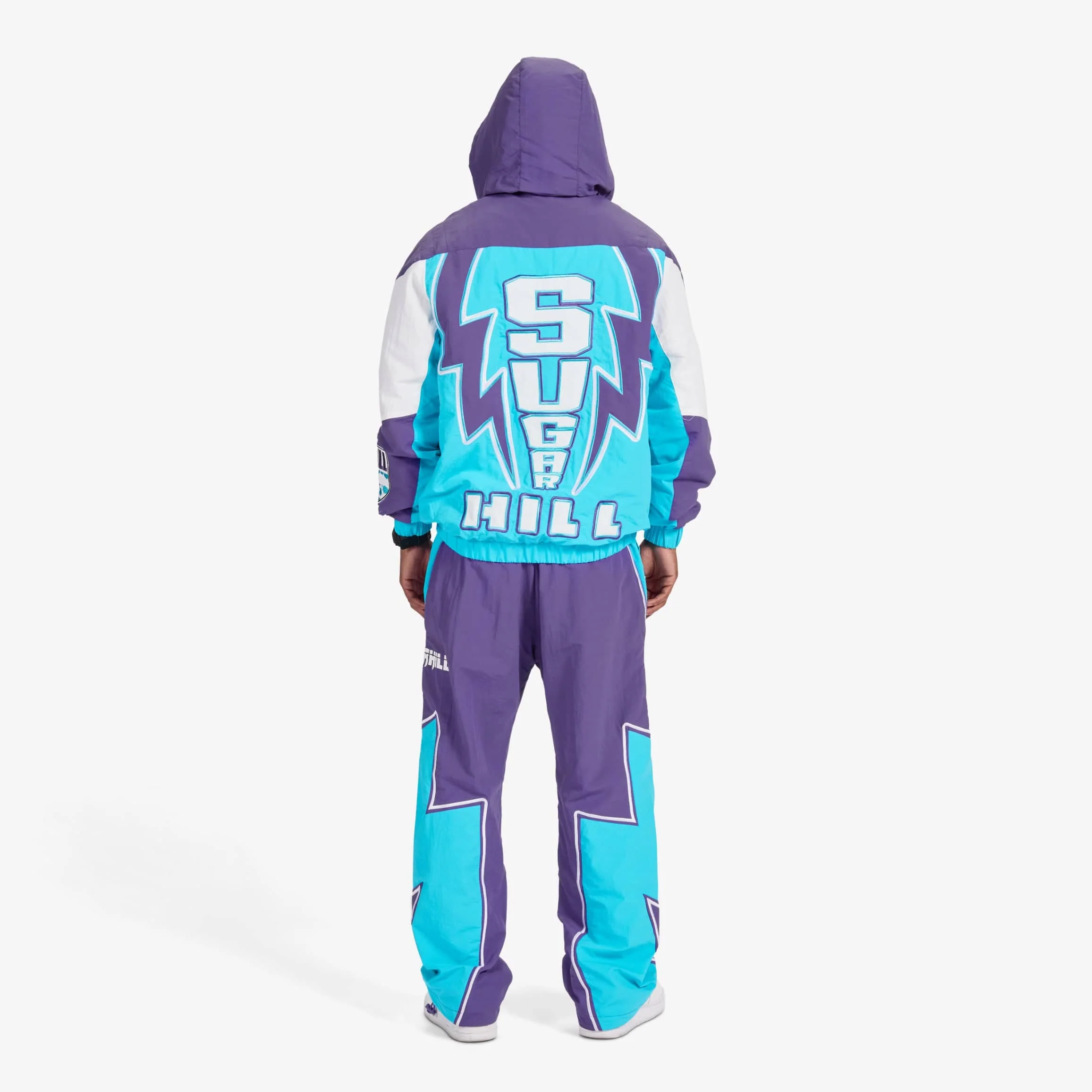 "Storm" Starter Jacket (purple/aqua) - Image 6