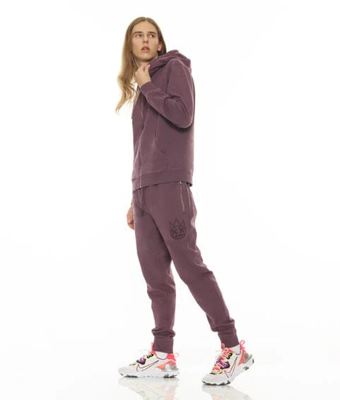 SWEATPANT IN GRAPE COMPOTE - Image 3