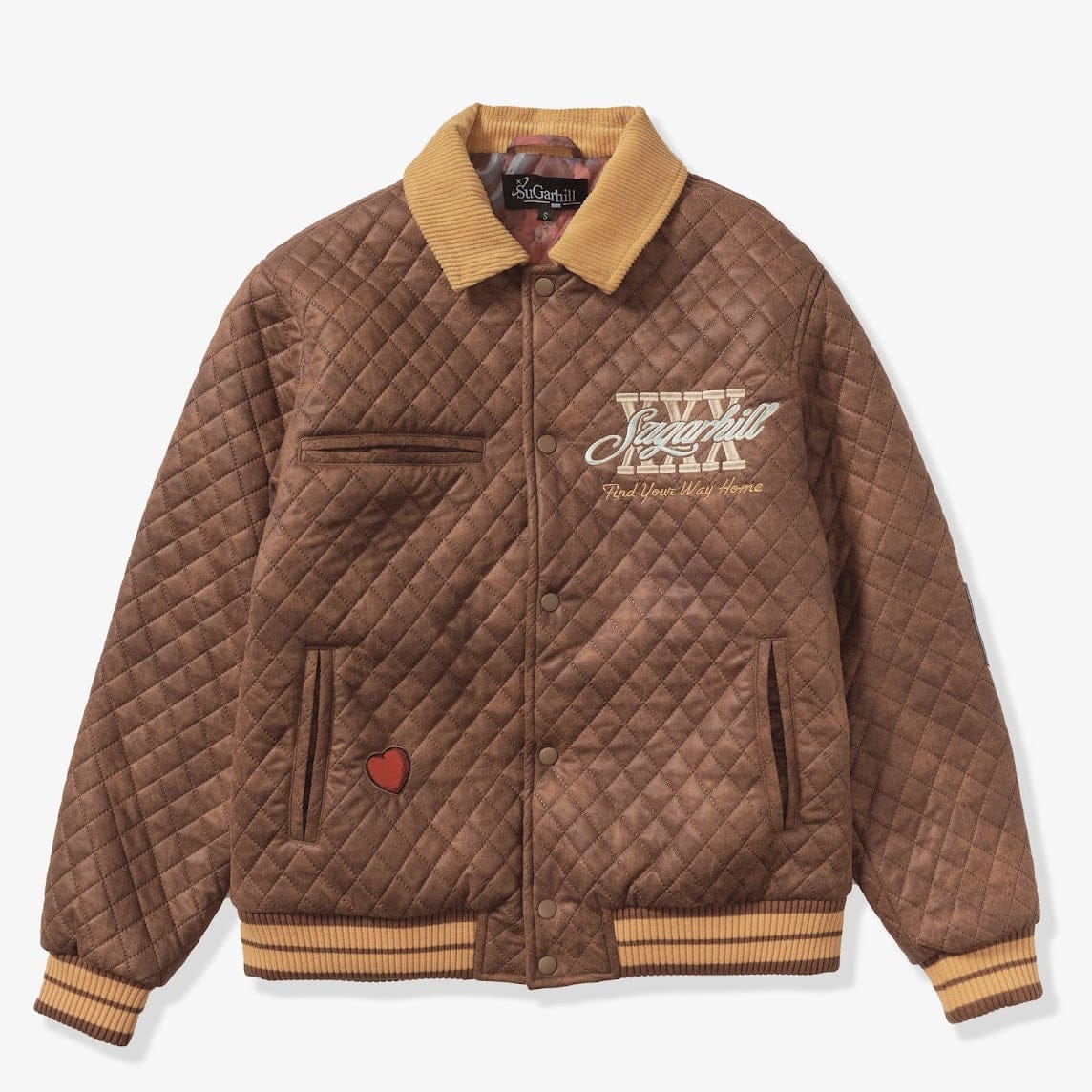 "The Heart" Quilted Jacket (brown)
