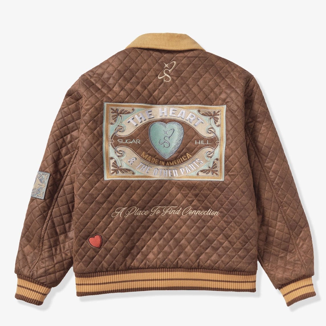 "The Heart" Quilted Jacket (brown) - Image 2