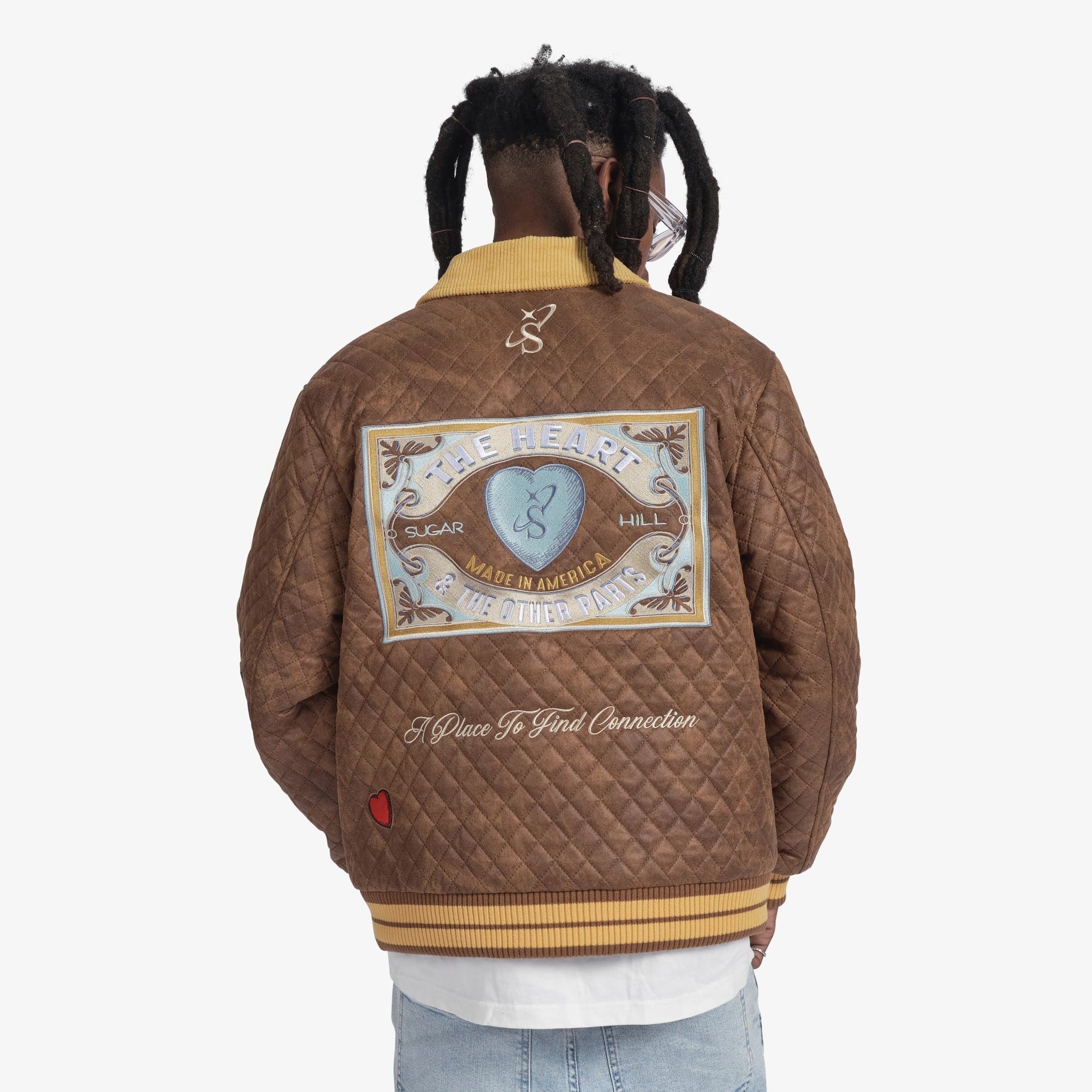"The Heart" Quilted Jacket (brown) - Image 4