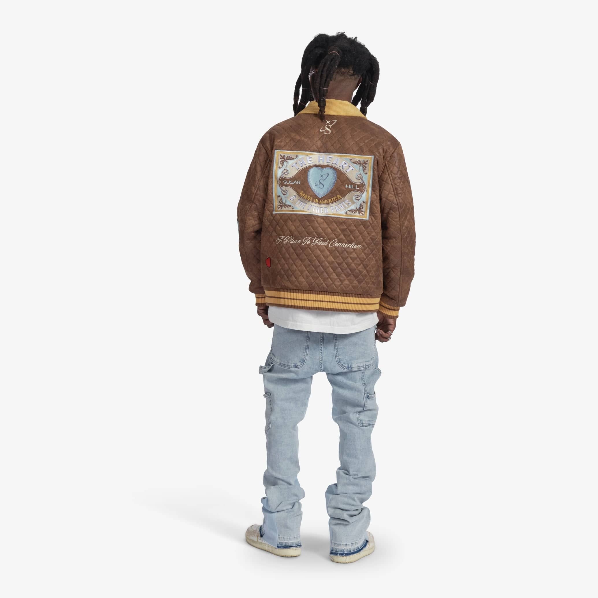 "The Heart" Quilted Jacket (brown) - Image 6