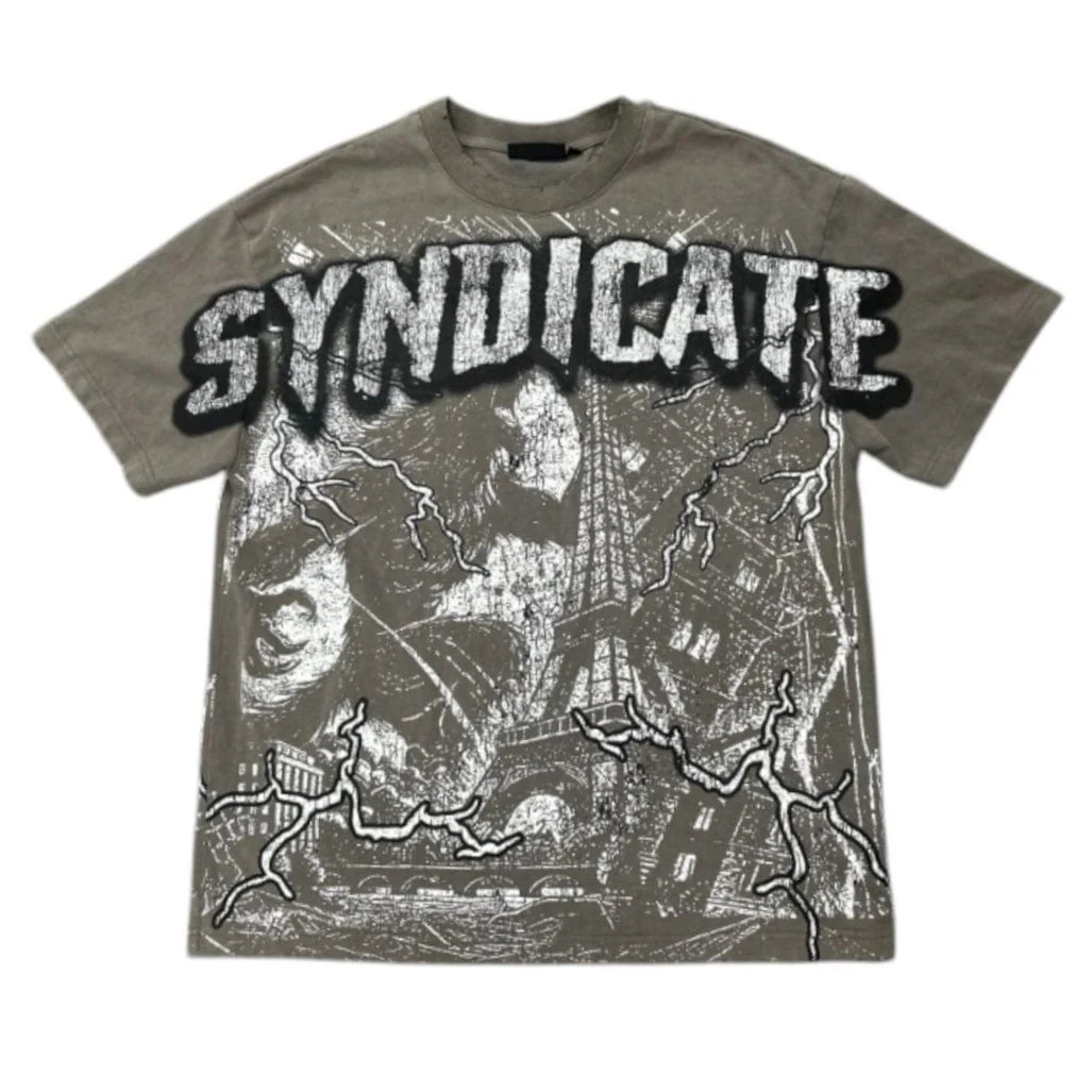 The Syndicate Eiffel Tower Tee (Grey) SYNT-31 - Image 2