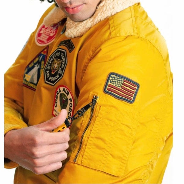 Top Gun Force CW45 Bomber Jacket (Yellow) TGJ2236 - Image 2