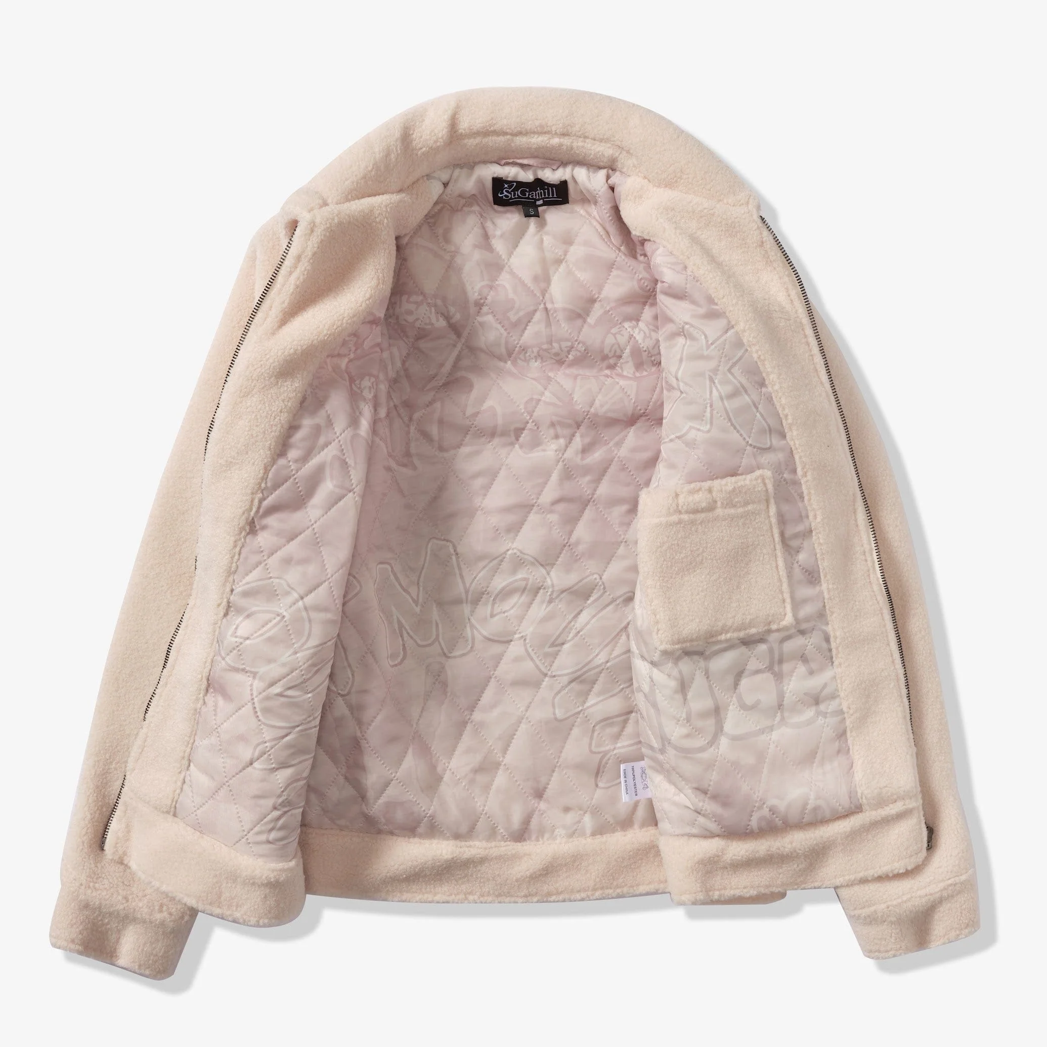 "Toxins" Plush Jacket (ivory) - Image 10