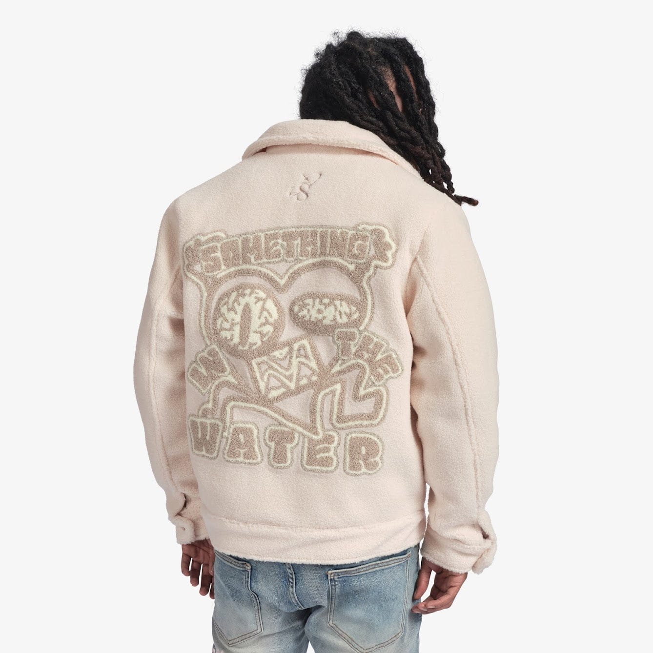 "Toxins" Plush Jacket (ivory) - Image 2