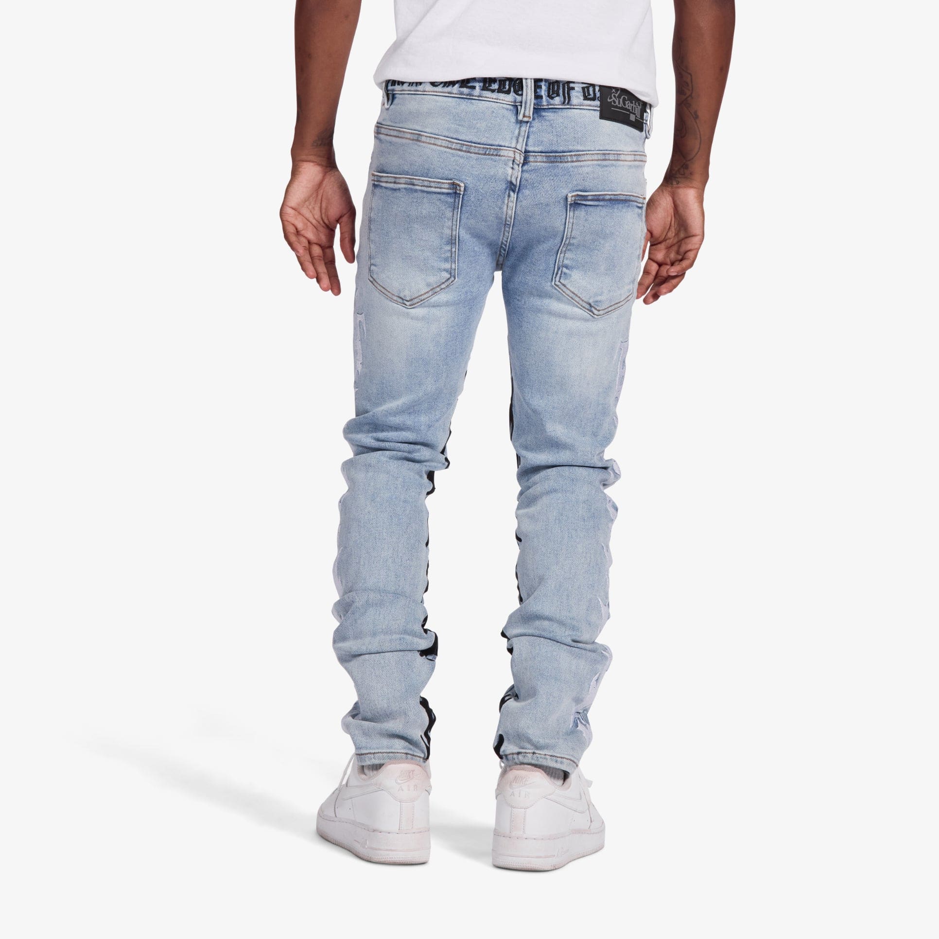 "Toxins" Skinny Jeans (blue wash) - Image 4