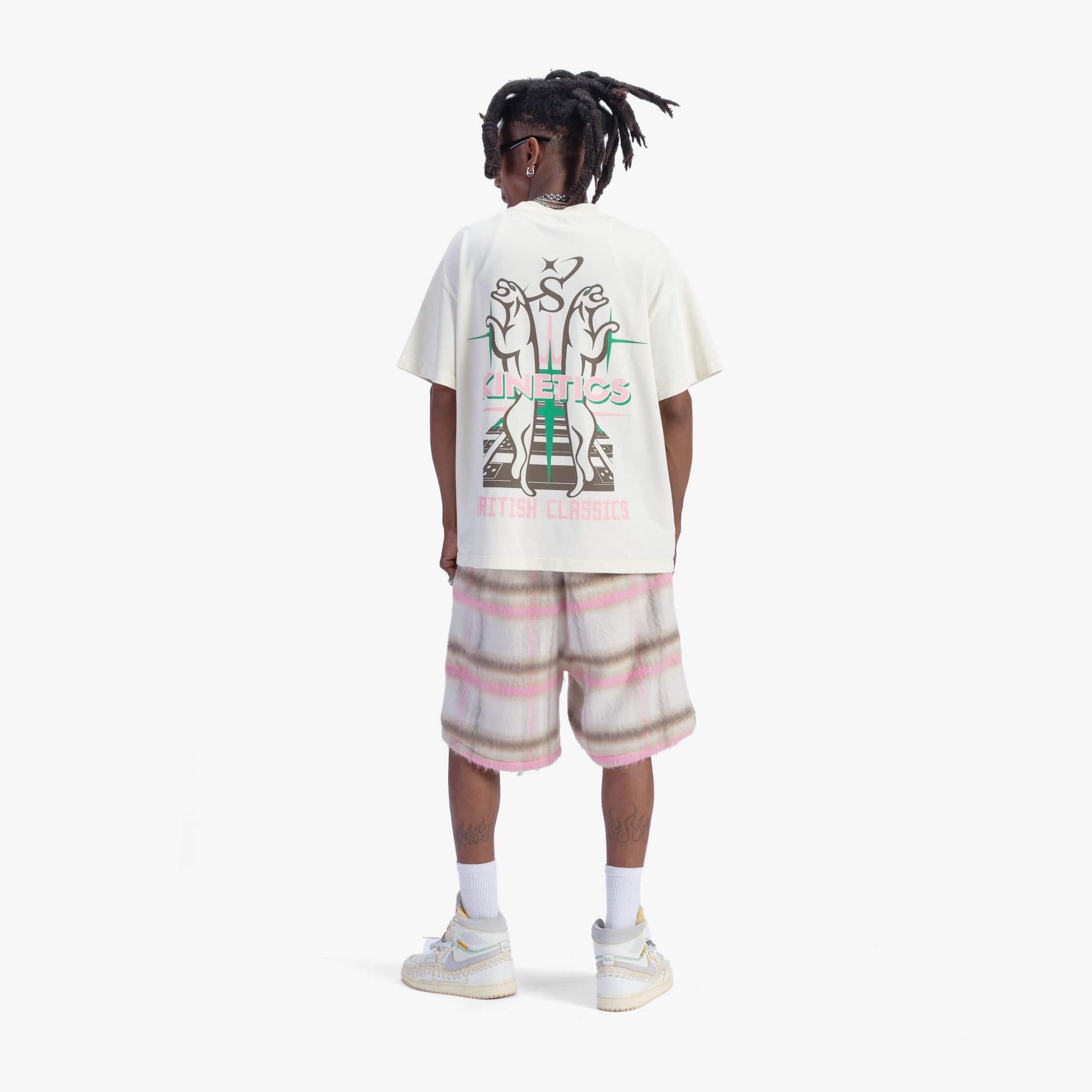 "Tudor" Mohair Shorts (pink plaid) - Image 6