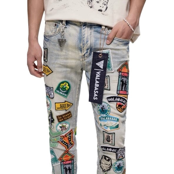 Valabasas Axis Stacked Denim (Light Blue) VLBS-VJ3-1109 - Image 5