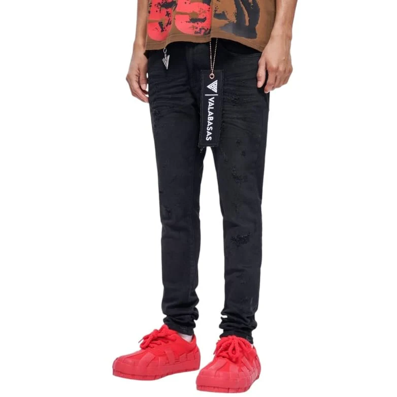 Valabasas Blackout Skinny Jean (Black Washed) VLBS-VJ1-1008 - Image 3