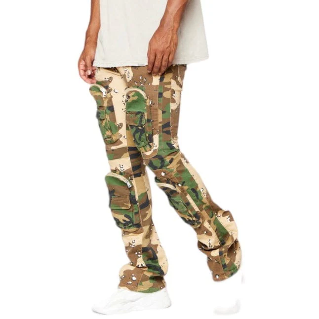 Valabasas Dual Soldier Camp Stacked Flare Jean (Camo) VLBS2722 - Image 10