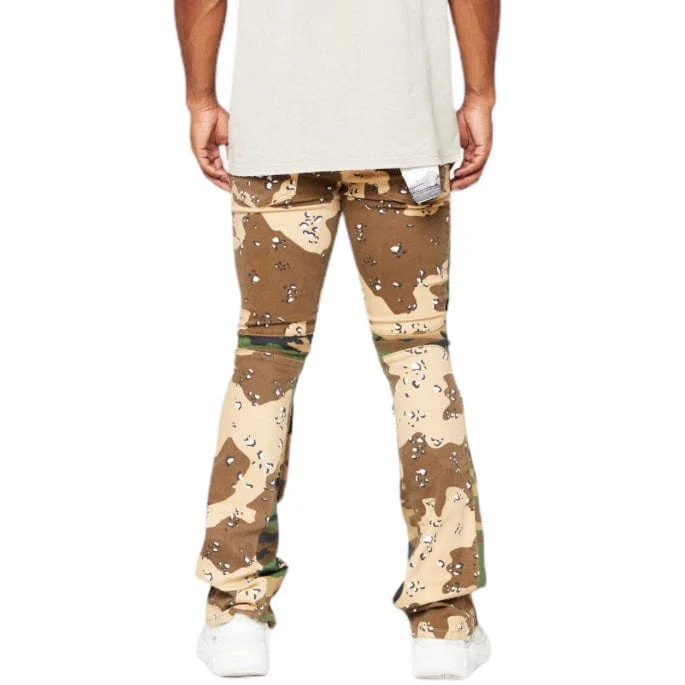 Valabasas Dual Soldier Camp Stacked Flare Jean (Camo) VLBS2722 - Image 11