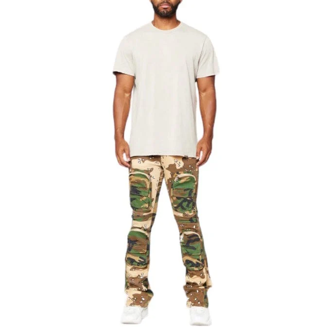 Valabasas Dual Soldier Camp Stacked Flare Jean (Camo) VLBS2722 - Image 12
