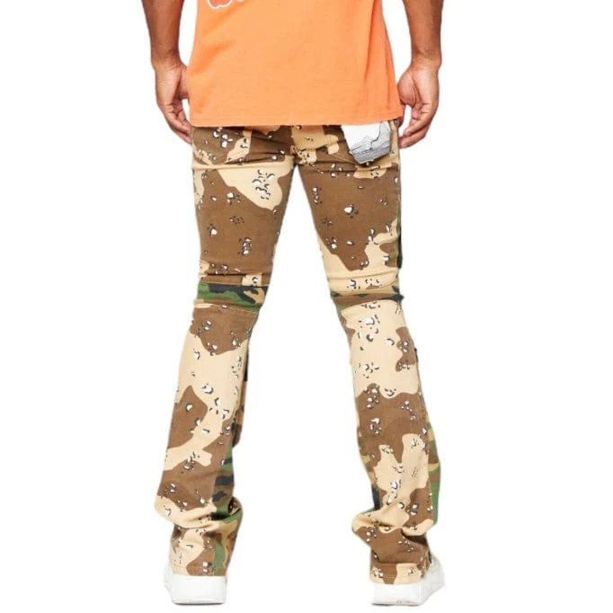 Valabasas Dual Soldier Camp Stacked Flare Jean (Camo) VLBS2722 - Image 5