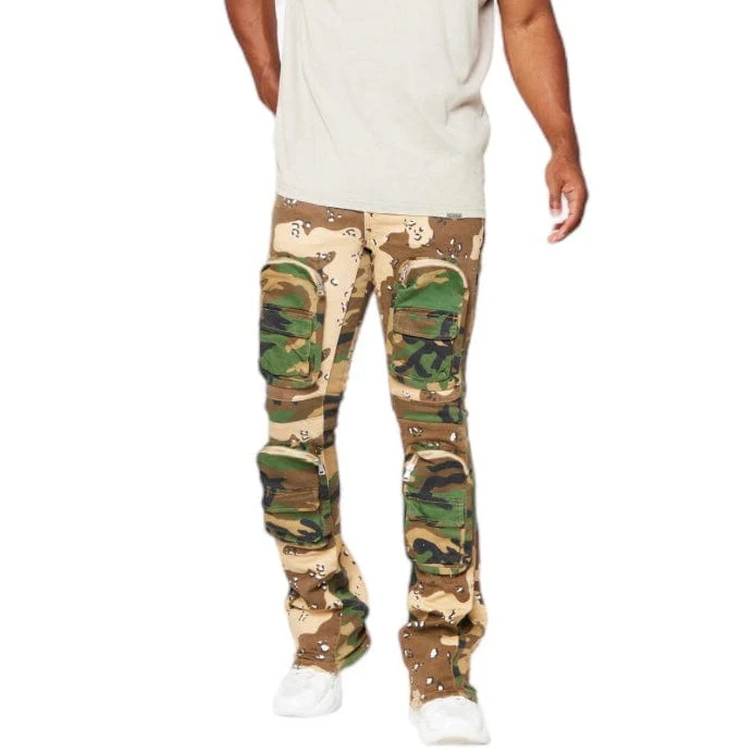 Valabasas Dual Soldier Camp Stacked Flare Jean (Camo) VLBS2722 - Image 7