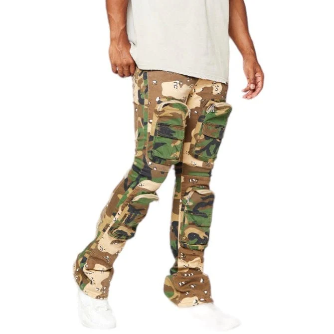 Valabasas Dual Soldier Camp Stacked Flare Jean (Camo) VLBS2722 - Image 9