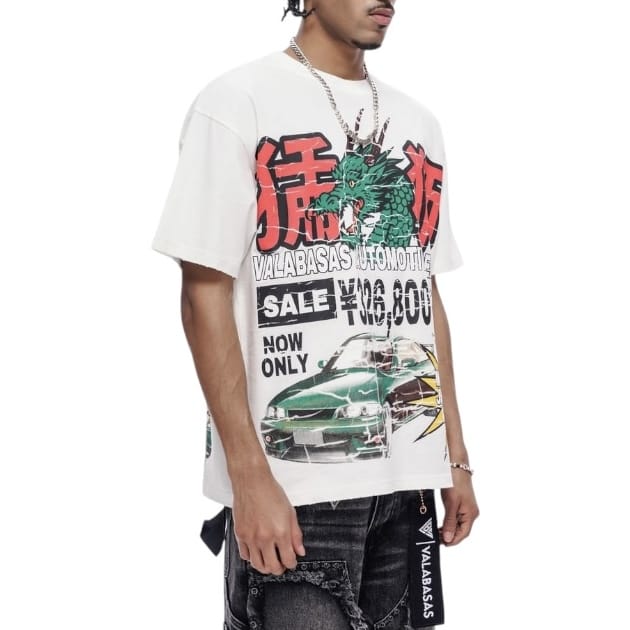 Valabasas Japanese Motors Tee (White) VLBS-VT1-1102 - Image 2