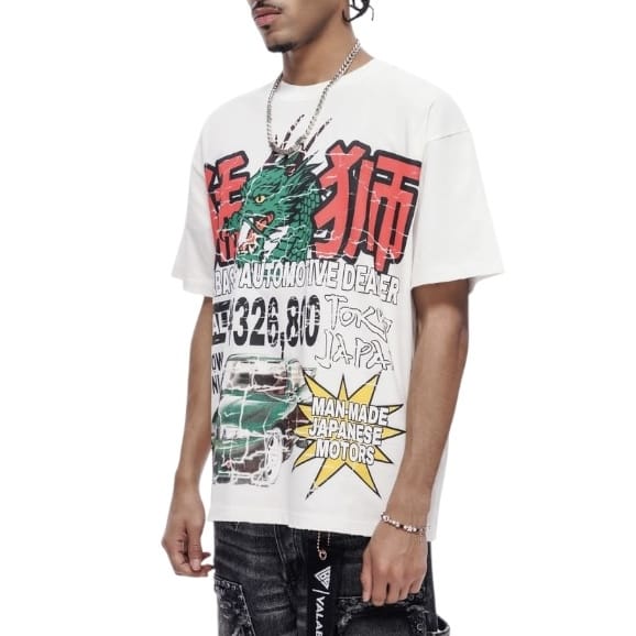 Valabasas Japanese Motors Tee (White) VLBS-VT1-1102 - Image 3